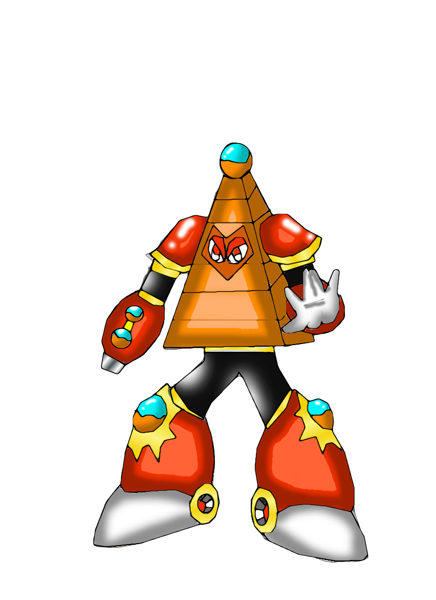 Pyramid Manmie PyramidMan colored by CrossoverGamer on DeviantArt