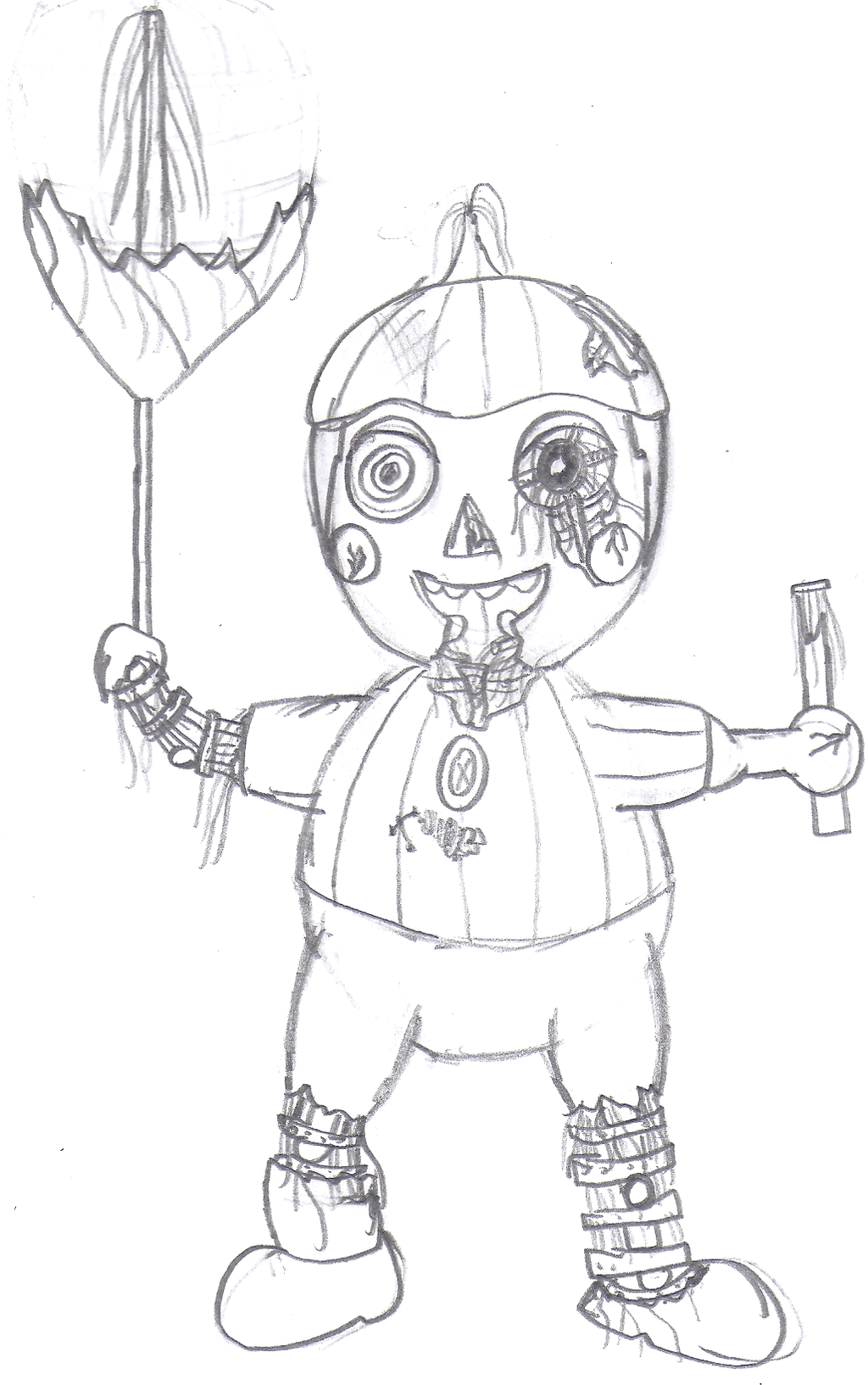 Раскраски ФНАФ Fantom Balloon boy