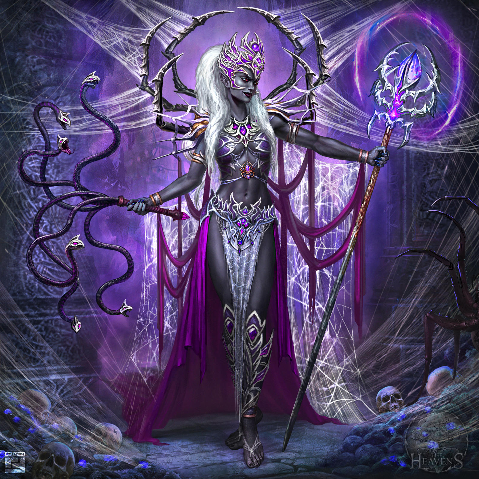 Drow Elder Priestess by FallFox on DeviantArt