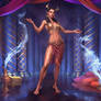 Crimson horned magess Less Clothing