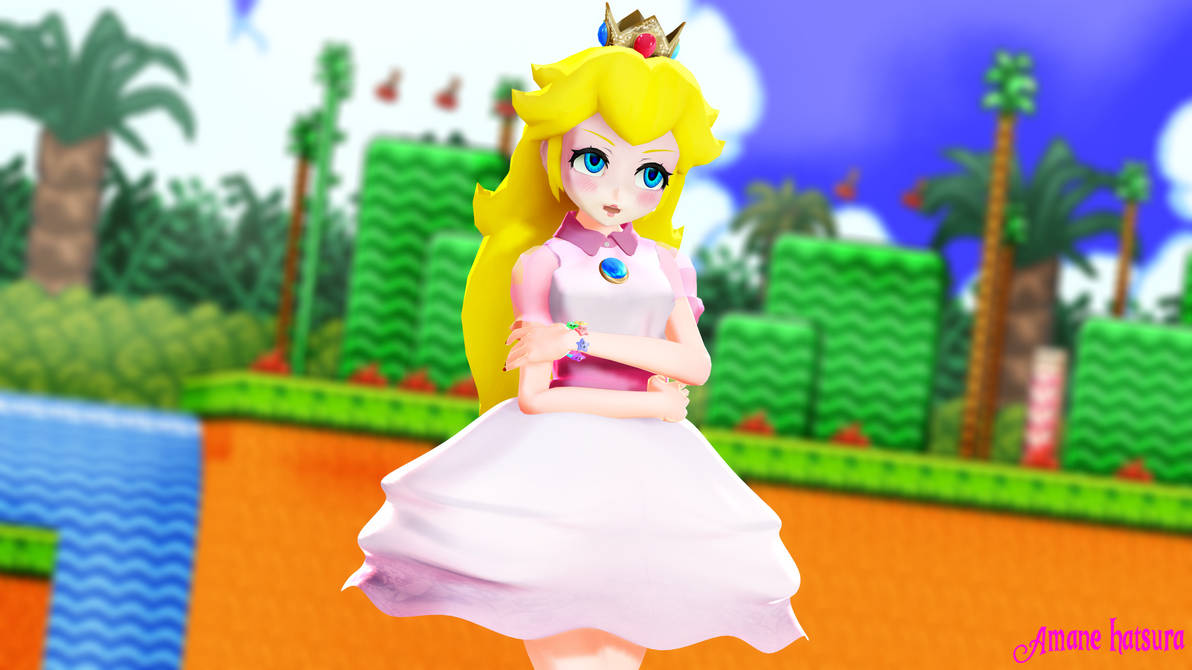 MMD TDA:Princess Peach (Chibi ver.) by AmaneHatsura on DeviantArt