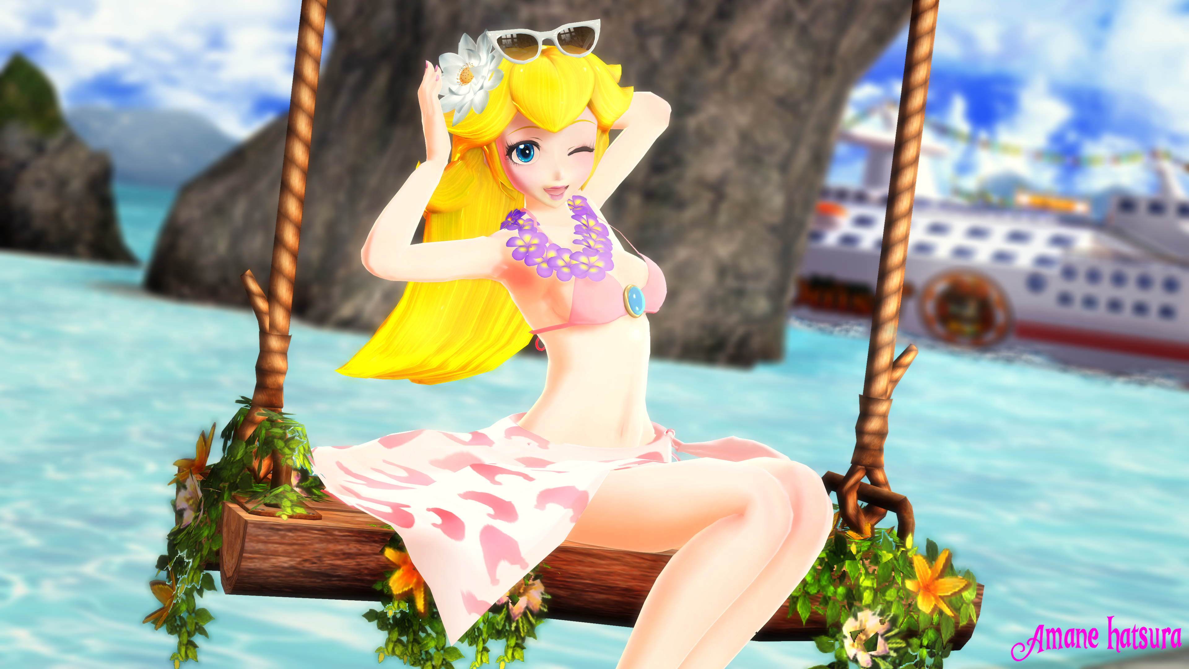 MMD TDA: Princess Peach Bikini.
