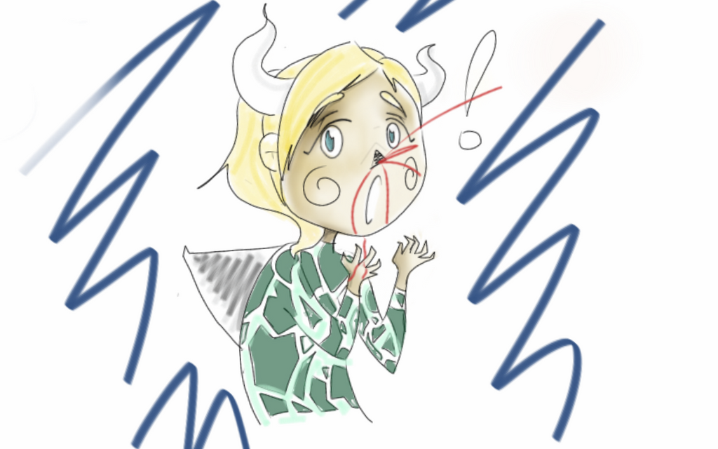 chibi Warning Draw by VrouD on DeviantArt