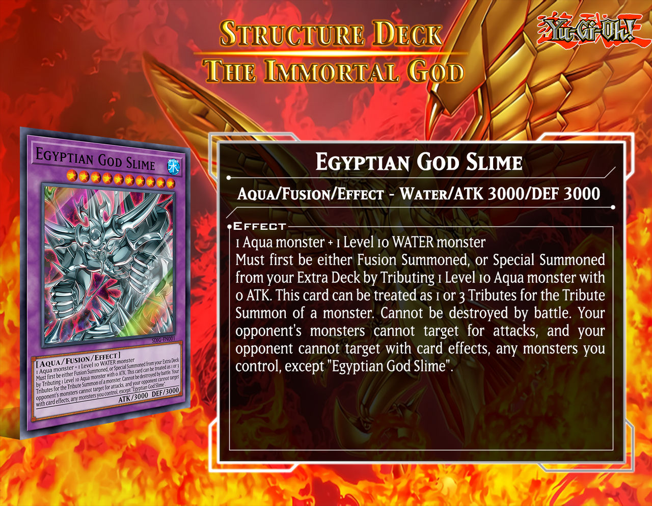 yugioh egyptian god slime deck (Secret Rare) - RA01-EN029 - Secret Rare except Egyptian God Slime. Egyptian God Slime by ZorcOrica