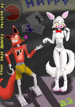 Fnaf Foxy invites at Mangle :3