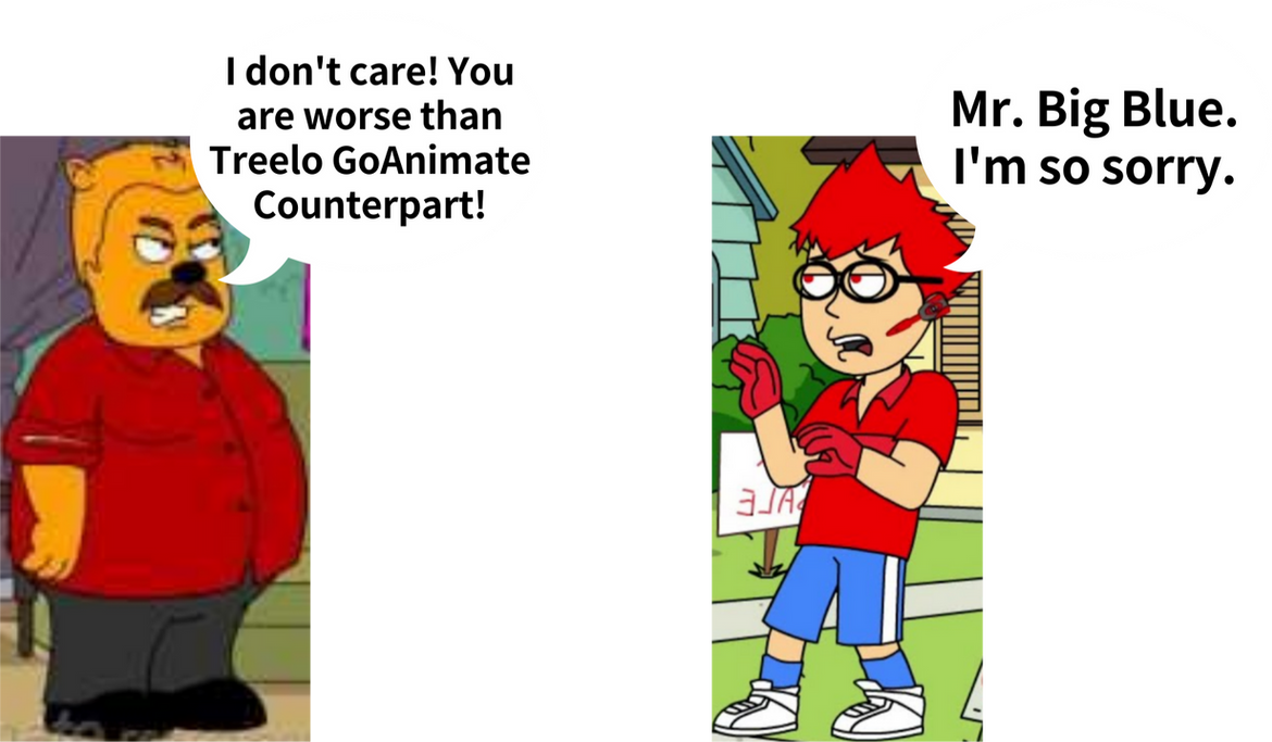 Mr. Big Blue Angry at Harry Strack the GoAnimator by IsaacHelton on ...