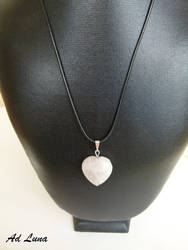 Quartz Heart Necklace