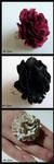 Leather Rose Ring by AdLuna