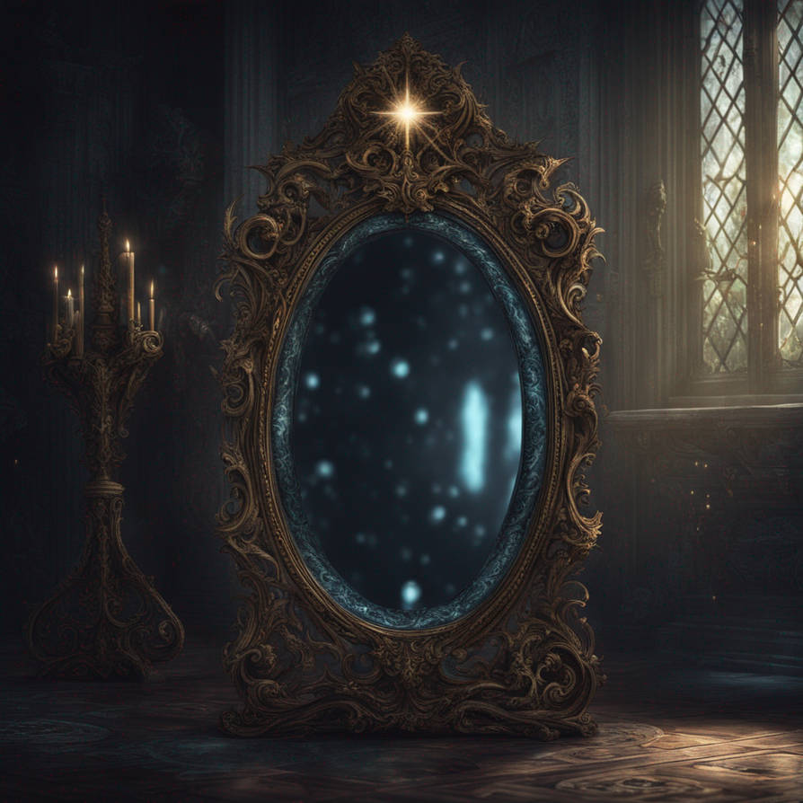 Dark Magical Mirror Fantasy