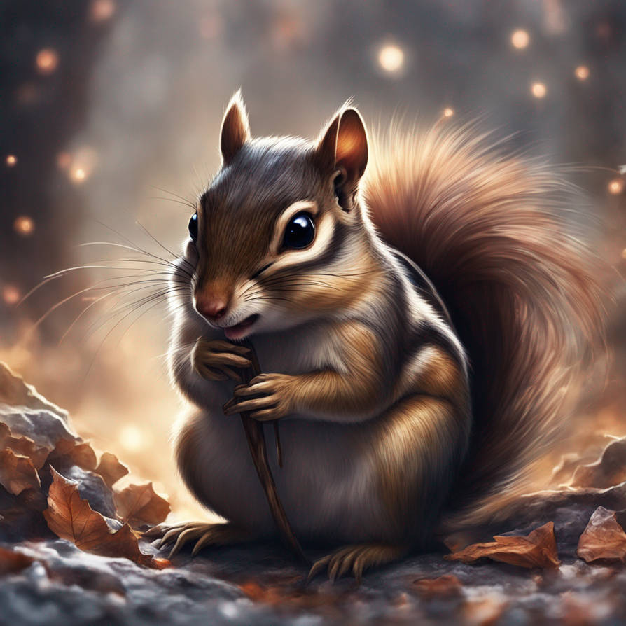 Chipmunk Shadow Dark Magical Chipmunk Fantasy by DarkMagicalSoul on DeviantArt