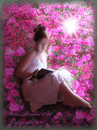 Reading among the Azaleas