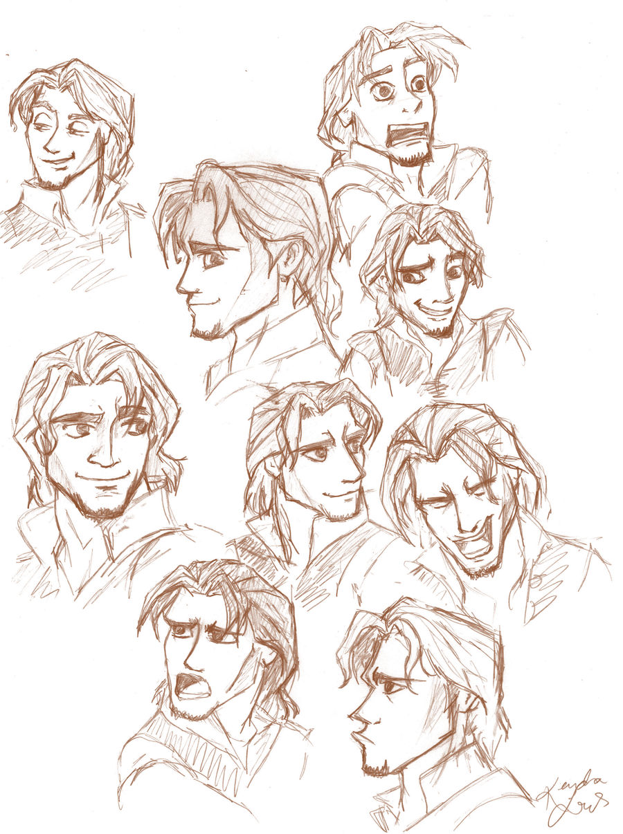 Flynn Rider Drawing Back Flynn Rider Sketches by Babylara on DeviantArt