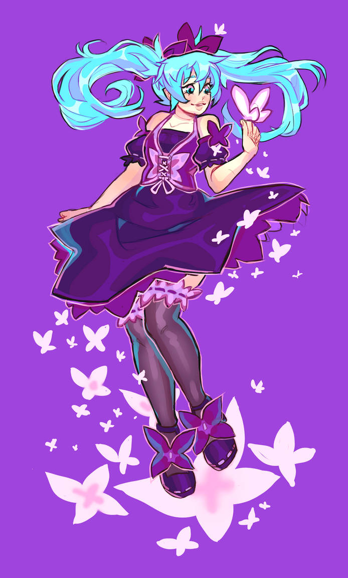 Hatsune Miku Innocant figure redraw by Ratbrainedroo on DeviantArt