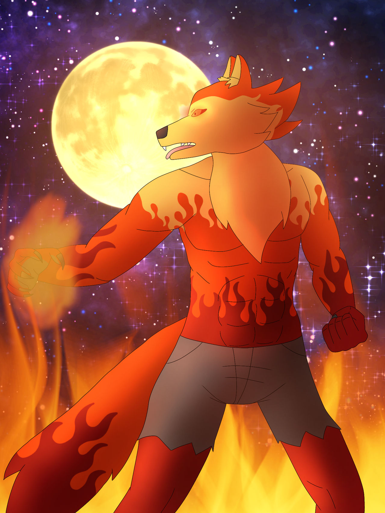 Werewolf Alpha Rizz Fire True Alpha Werewolf by ChrisJakey on DeviantArt