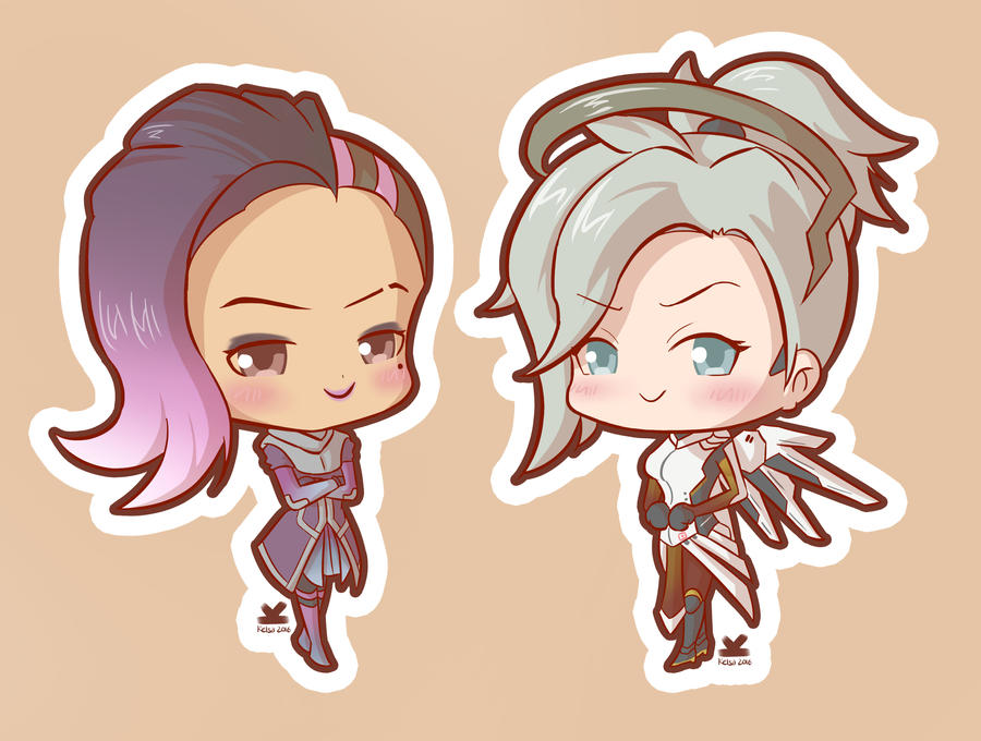 [Commission] Mercy and Sombra Overwatch