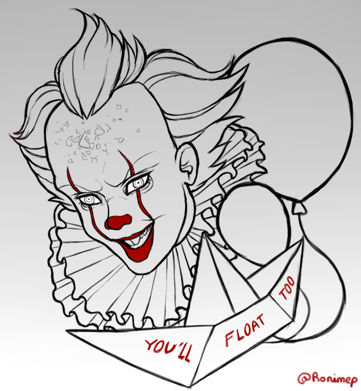 Pennywise tattoo design by Ronimep on DeviantArt Pennywise tattoo design by Ronimep on DeviantArt