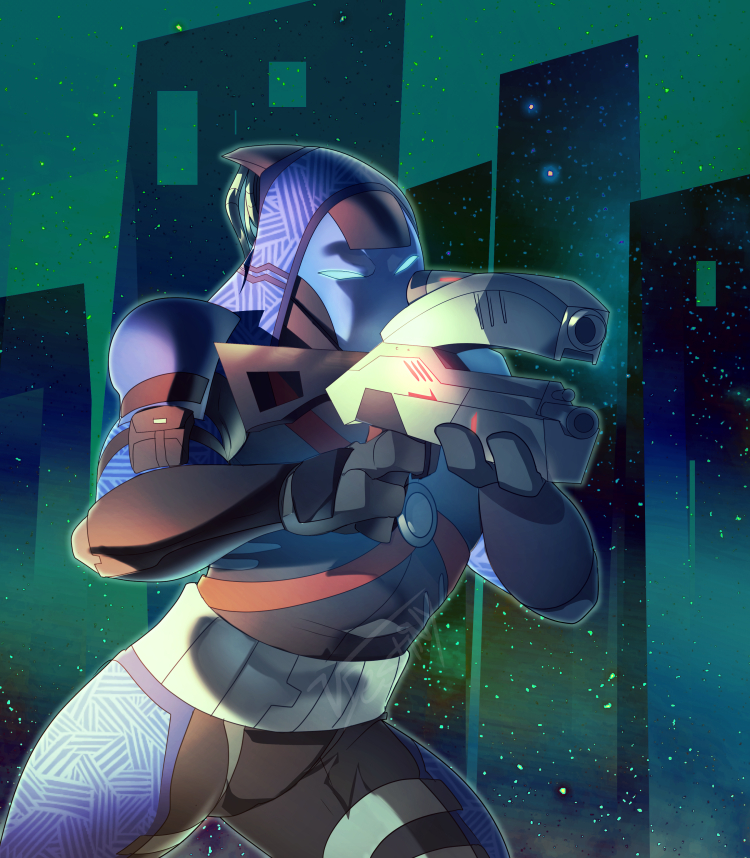 Quandarius Deviantart Quarian on the Move (COMMISSION) by squarerootofdestiny on DeviantArt