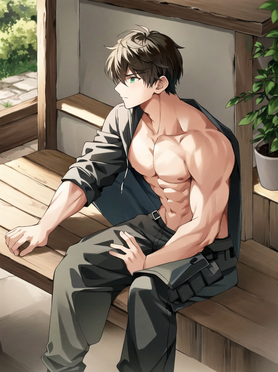 Muscular boy by NovelAi-AnimeArt on DeviantArt