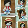 Luffy sackboy doll (One Piece)