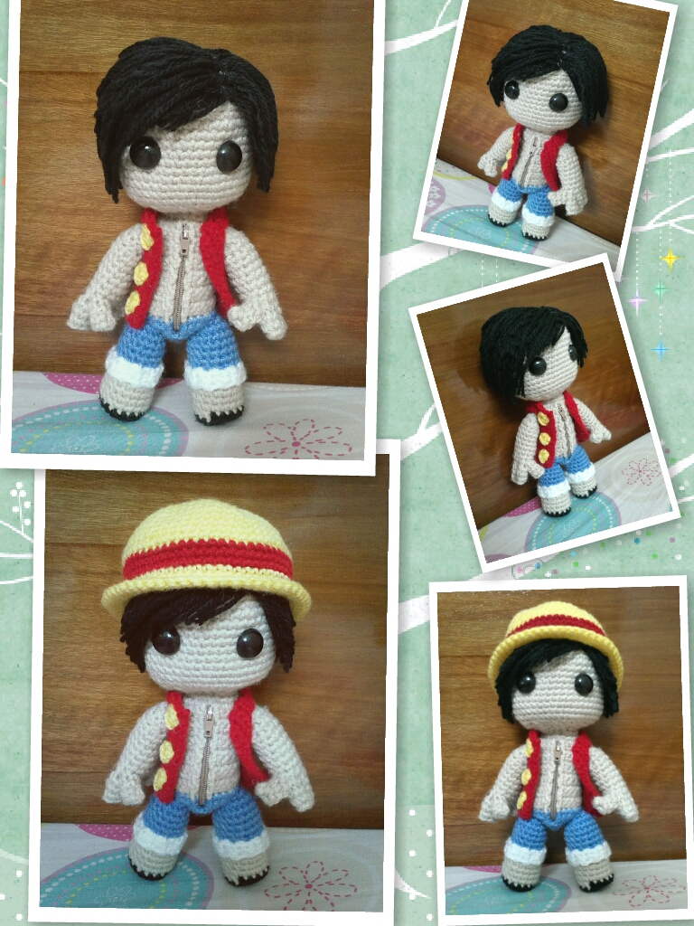 Luffy sackboy doll (One Piece)