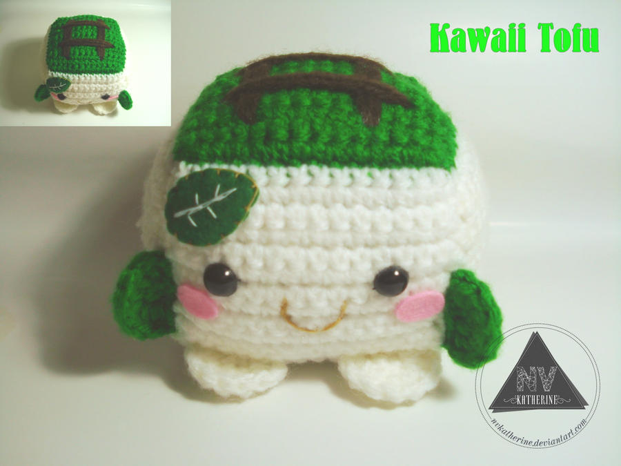 Kawaii Tofu amigurumi FREE PATTERN