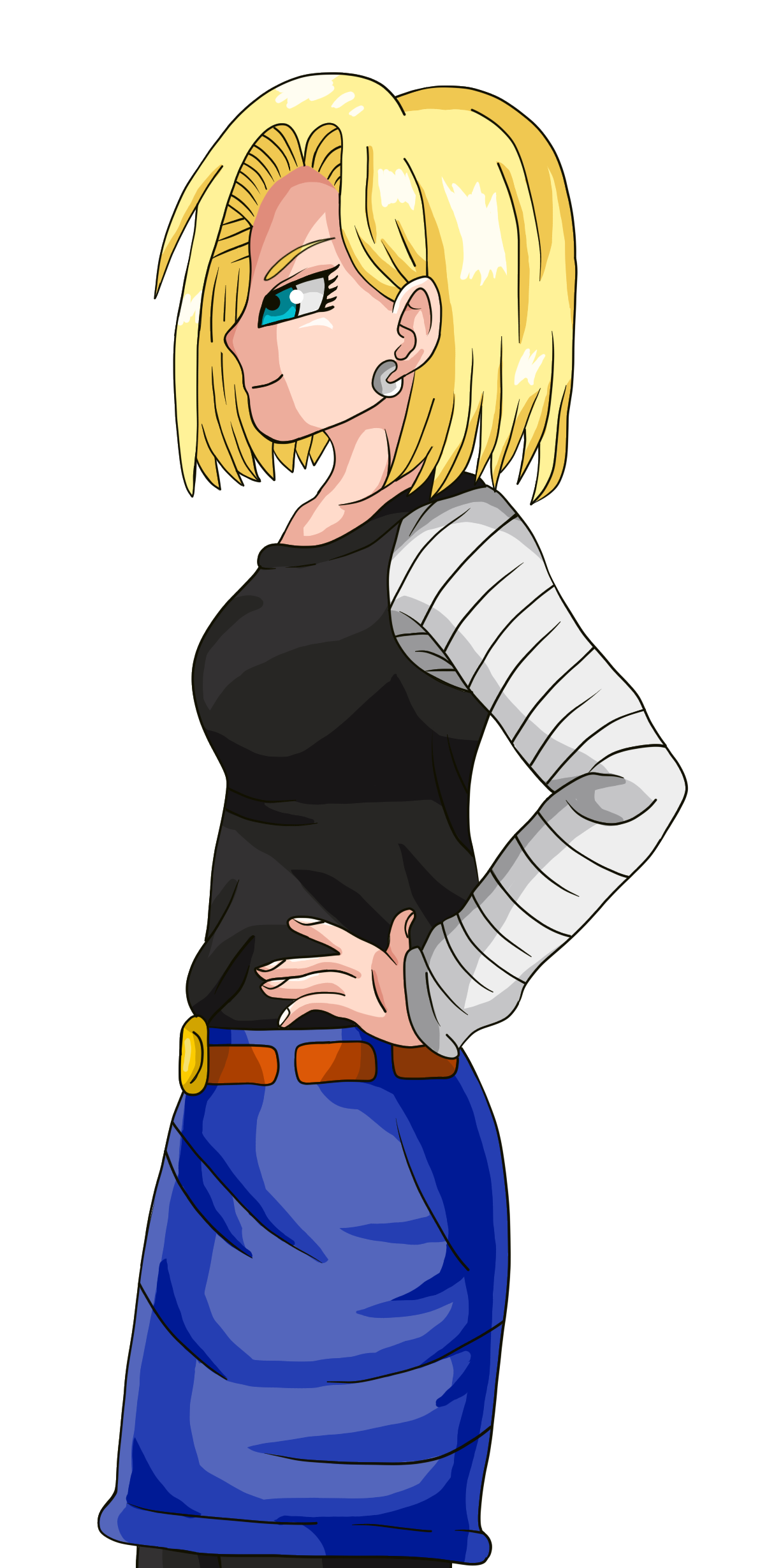 android 18 png by Firerman2 on DeviantArt