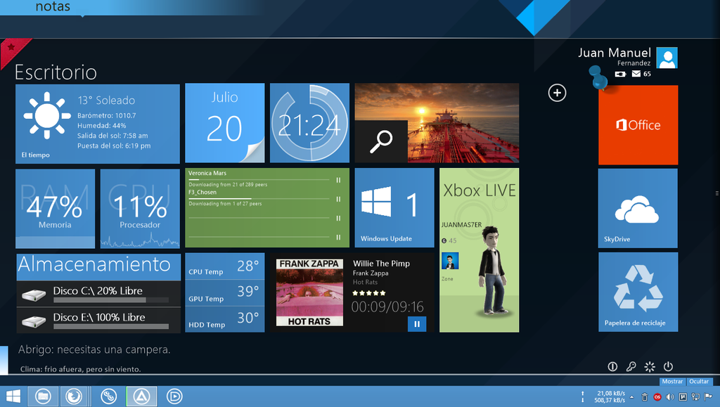 Windows 8.1 Desktop by JUANMAS7ER on DeviantArt