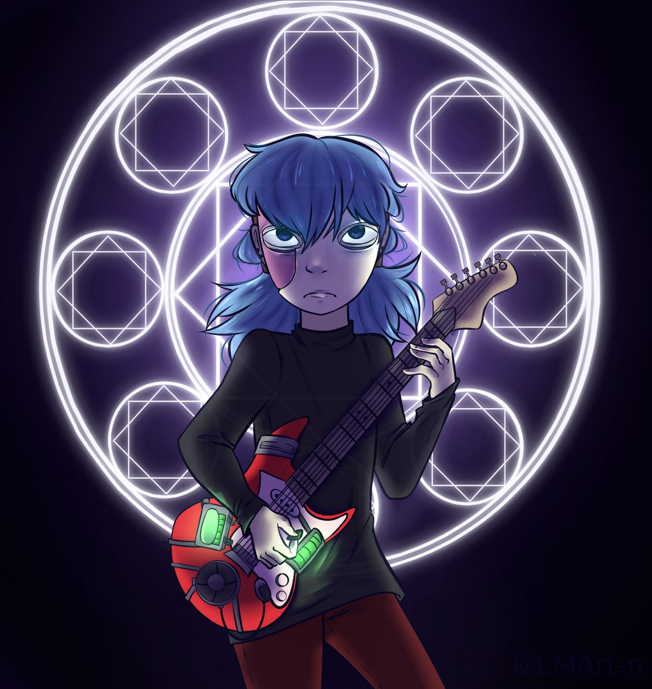 Sally Face Fanart by LMArt-n on DeviantArt