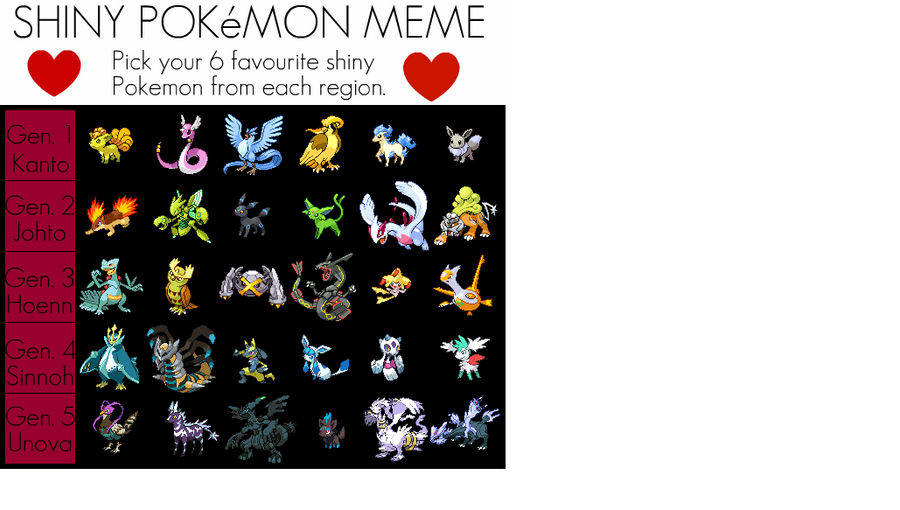 Shiny pokemon meme