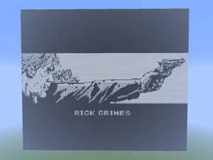 Minecraft Rick Grimes NES Screen