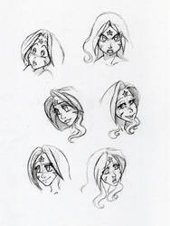 Dahlia facial expressions