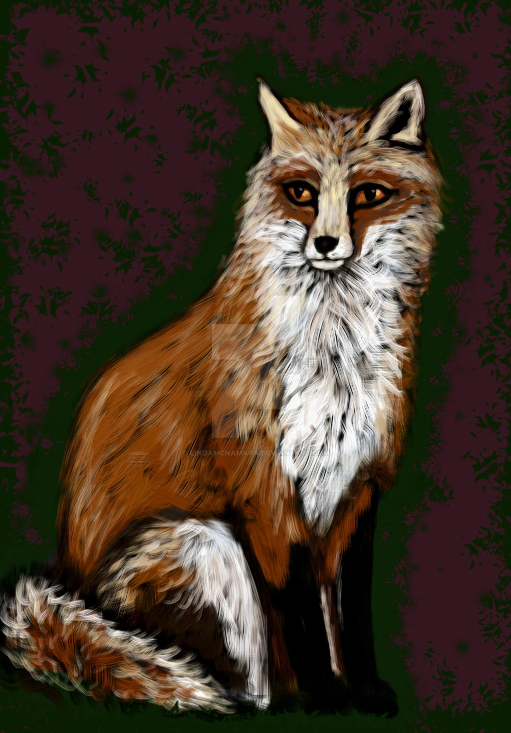 Sitting Fox