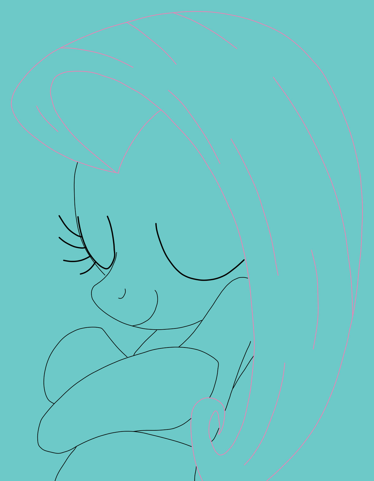 Fluttershy Line art