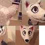 Bull terrier fursuit head for sale