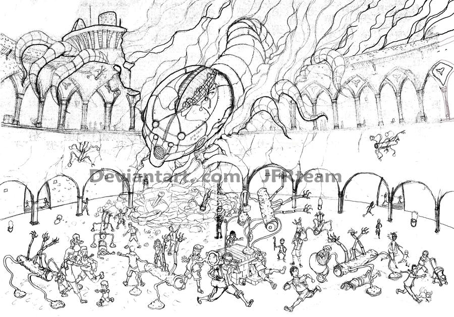 Aliens Invasion Draw Alien Invasion Pencils by JFRteam on DeviantArt