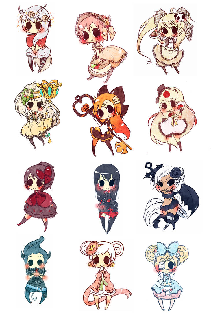 mini chibis by cassisxx on DeviantArt