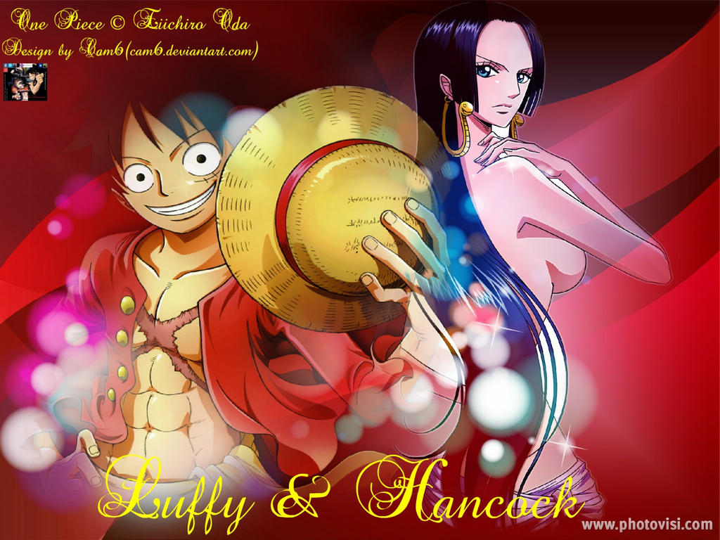 One Piece Wallpaper Luffy And Boa Hancock By Camanime7794 On Deviantart