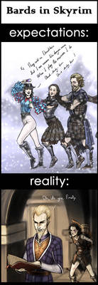 .Bards in Skyrim.