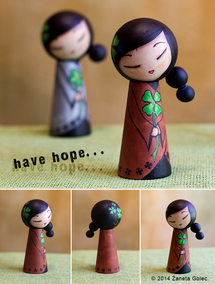 A kokeshi style doll HOPE 2