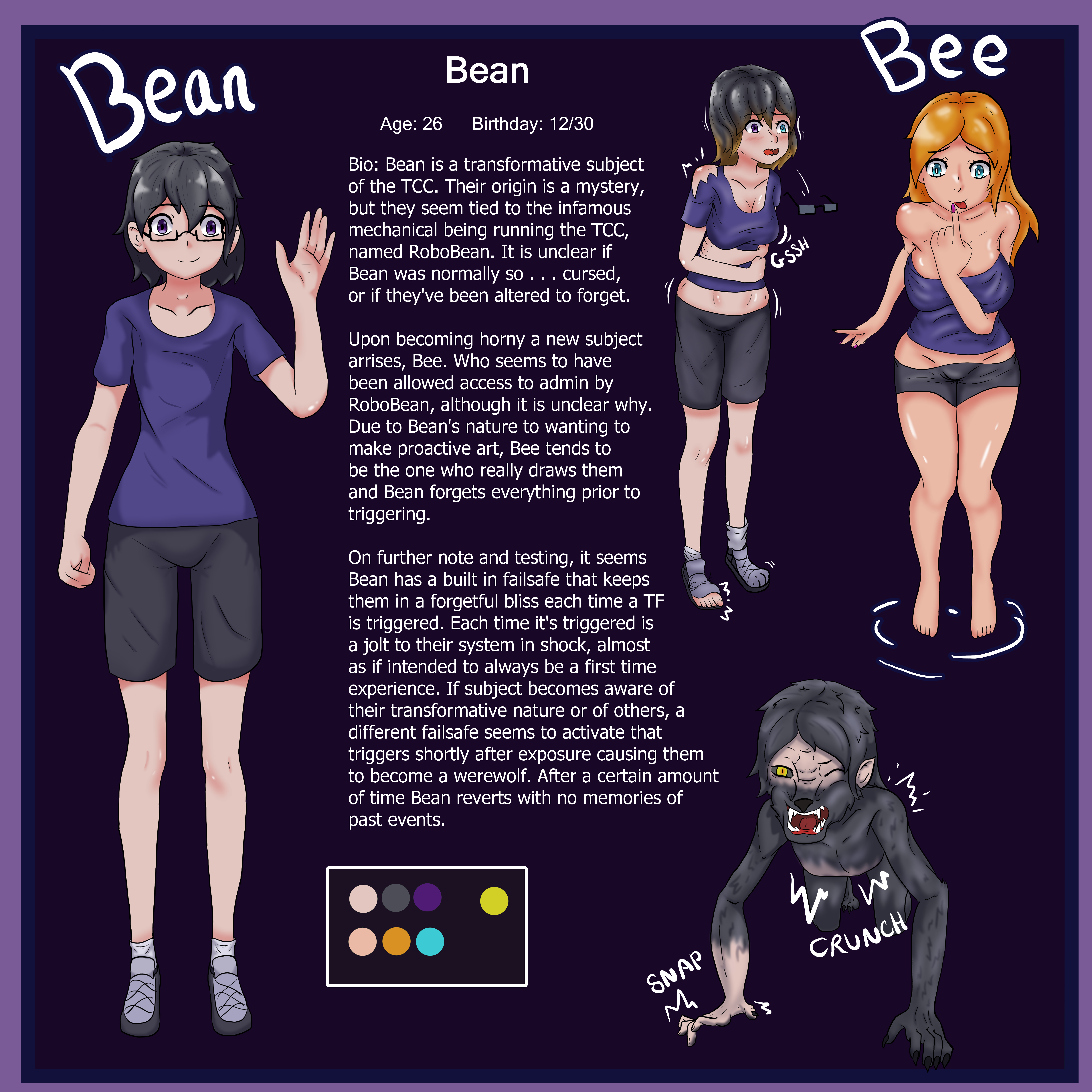 TCC File: Bean Reference Sheet