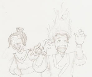 Azula playing with Zuko