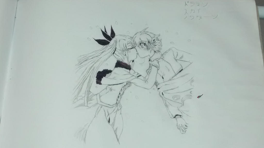 Anime girl drawing by 1DragonWarrior1 on DeviantArt