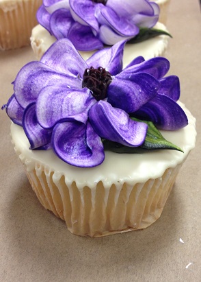 Purple Flower Cupcake