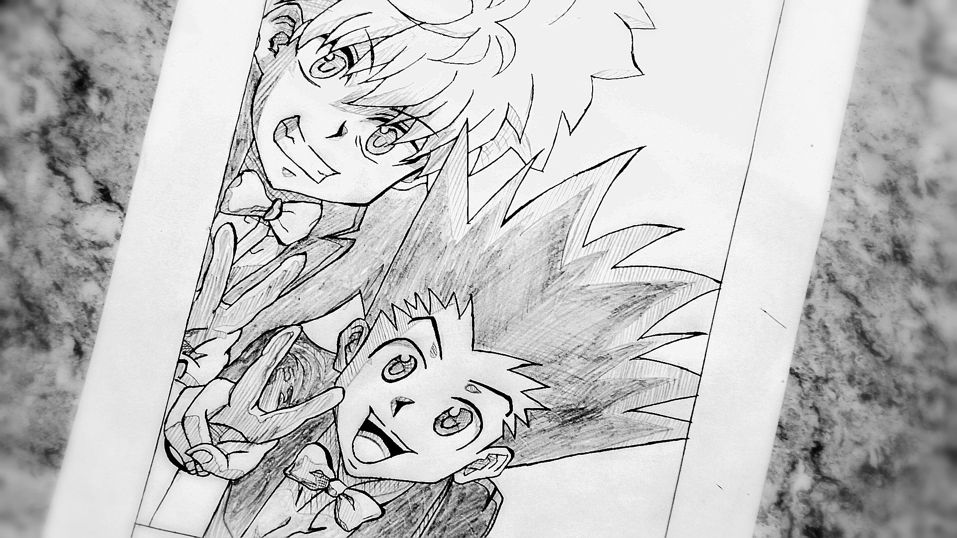 Drawing Gon Killua Hunter X Hunter By Zayed671 On Deviantart Drawing Gon Killua Hunter X Hunter By Zayed671 On Deviantart
