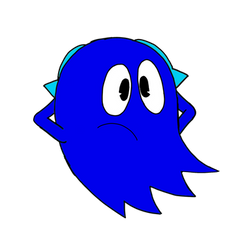 Inky resting his head (TURN-TO-BLUE)