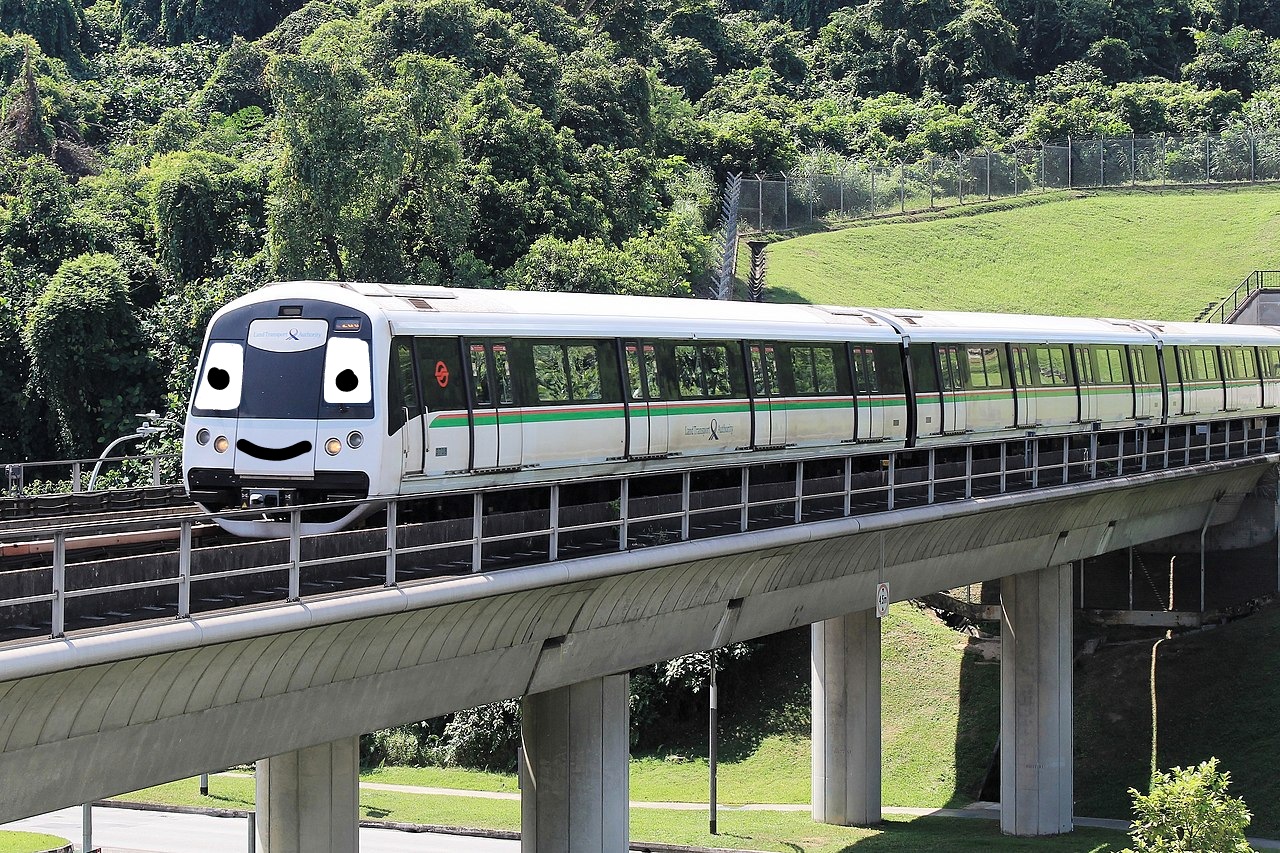 SMRT C151C train (Pixar Cars style) by misterpelo on DeviantArt