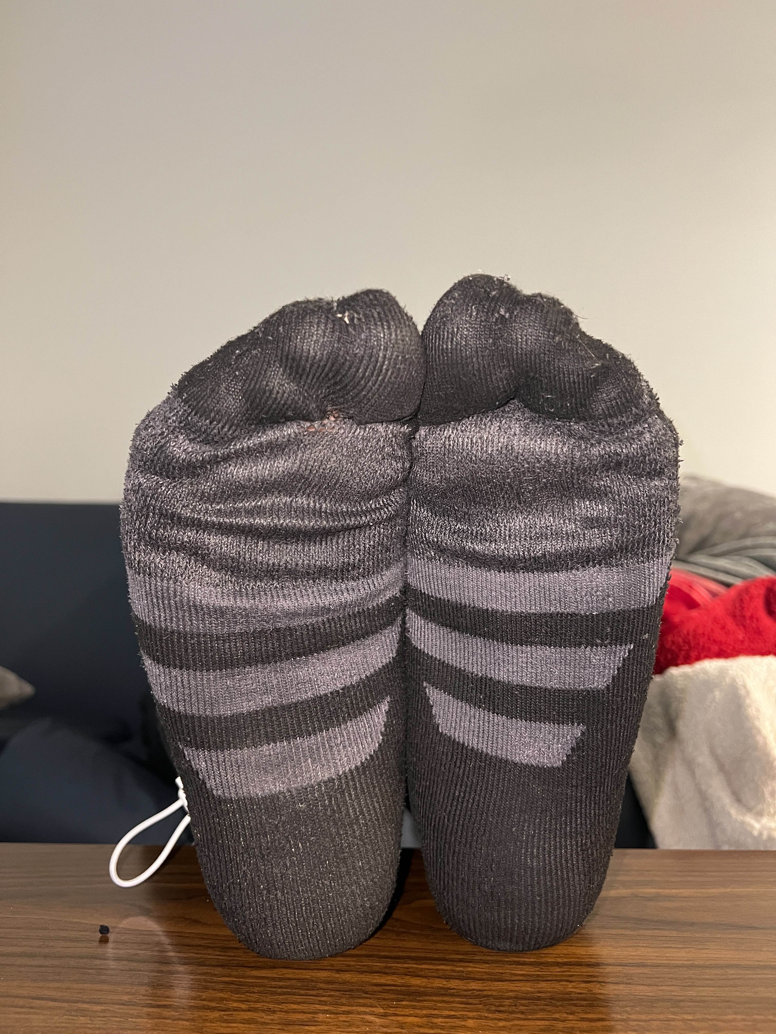 Deviantart Moving Socks one month worn socks stuck to soles (scrunched) by BigFeetNick on ...