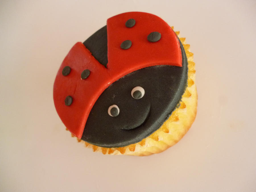 Ladybug cupcake