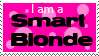 Smart Blonde Stamp