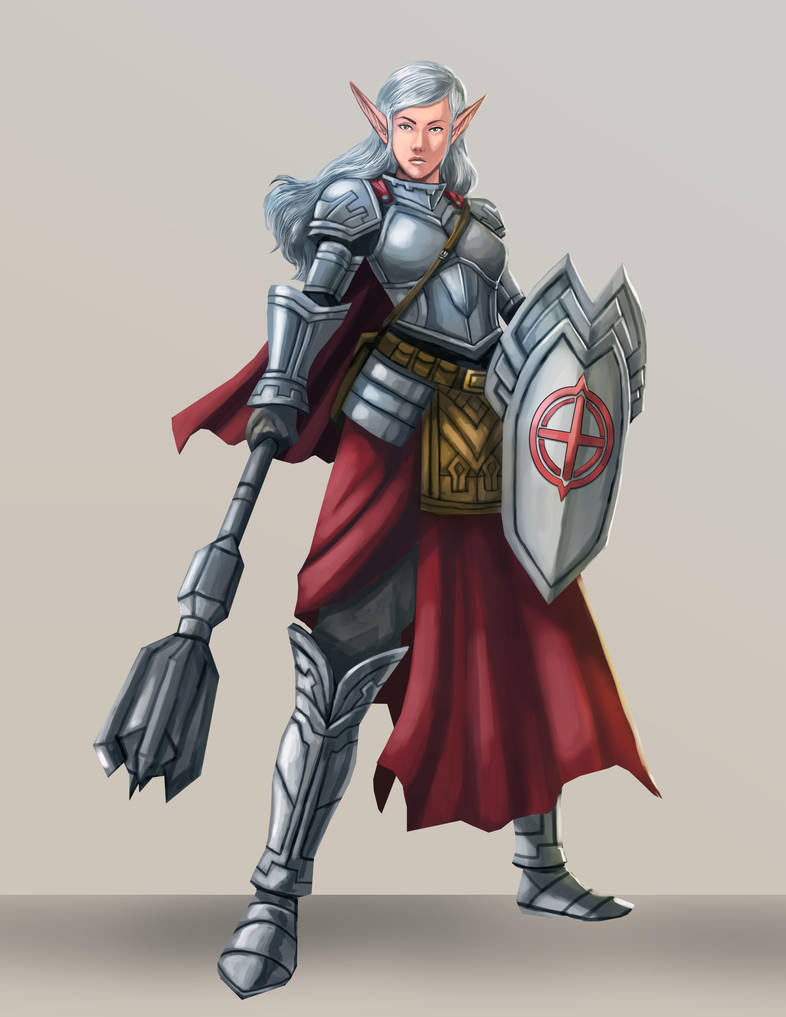 DnD Elf Cleric Character by TehScottman on DeviantArt